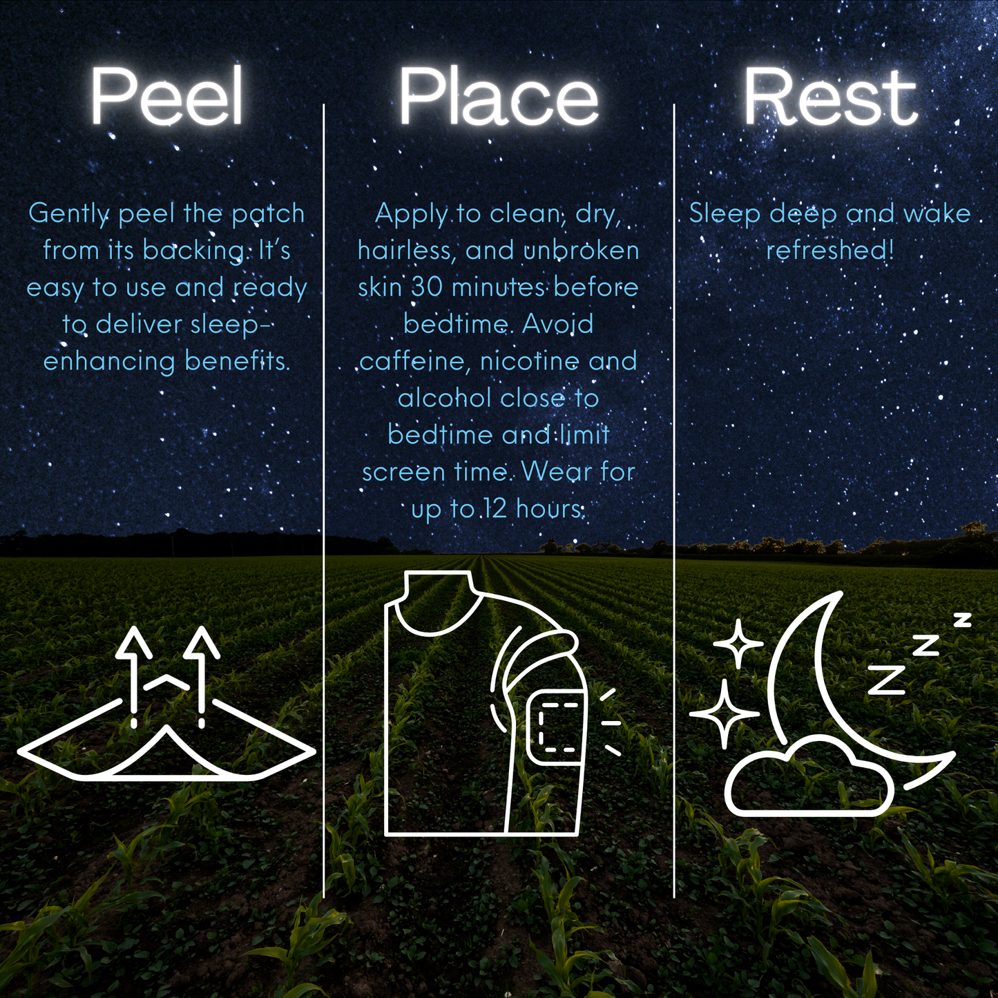 Green Porch Deep Slumber Sleep Patches - Melatonin, Magnesium, & L-Theanine for a Better Night's Sleep - All Natural Ingredients - Individual Patches - Gentle on Skin - Experience The Difference! (Seriously)